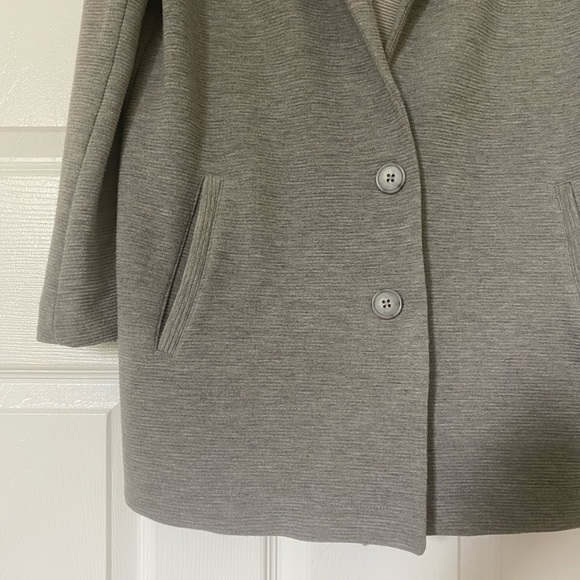 Dex Ribbed Boyfriend Blazer in Grey - Picture 6 of 7